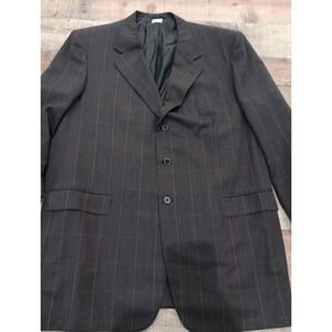 BRIONI Mens Italy Traiano Brown  Suit Jacket Blazer 100% Wool 50 L 2346